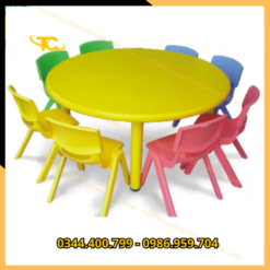 bàn nhựa tròn mầm non